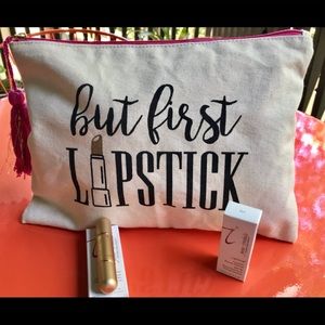 Lip Balm SPF 15, Sugar/Butter Plus Makeup Bag